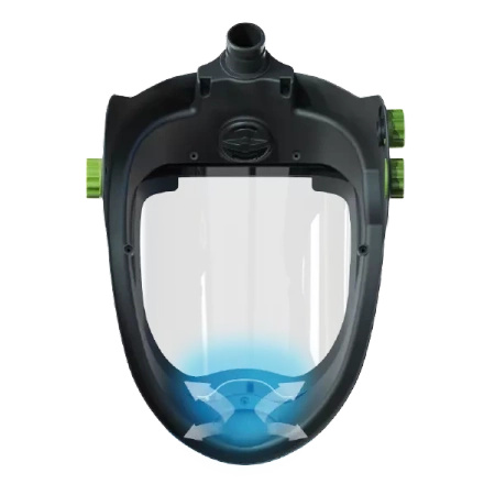 Przyłbica do szlifowania i cięcia OPTREL CLEARMAXX do systemu powietrza e3000x