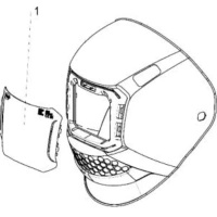 Szybka zewnętrzna ESAB SAVAGE A50 LUX przezroczysta