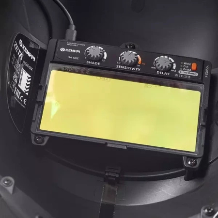 Przyłbica spawalnicza samościemniająca KEMPPI ZETA W200x z filtrem SA60Z i oświetleniem